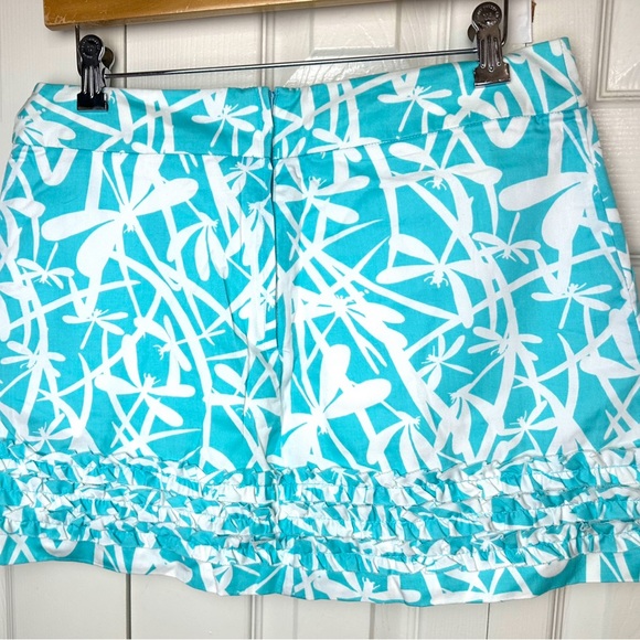 LILLY PULITZER Magnolia Skort Skirt Light My Fire Dragonfly Print Shorely Blue - Picture 6 of 12